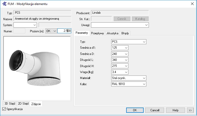 Rys. 8. Anemostat PCS