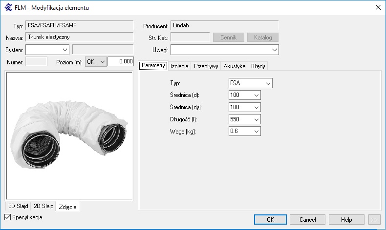 Rys. 7. Tłumik LINDAB
